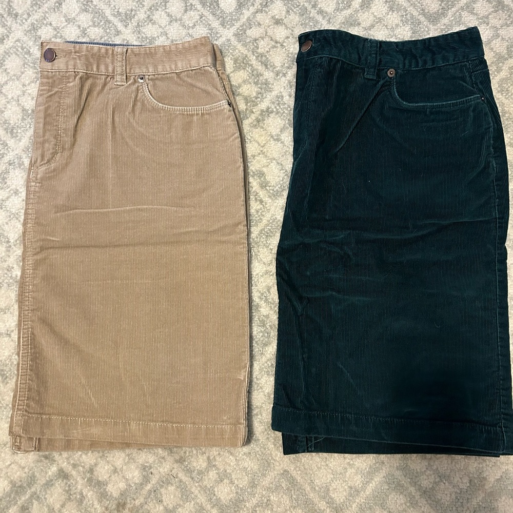 Size 14 LL Bean corduroy skirts
